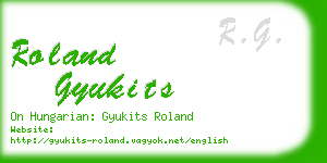 roland gyukits business card